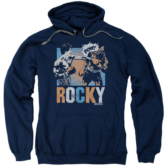 Rocky Rocky Pow Mens Hoodie Navy Blue