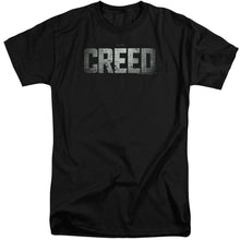 Load image into Gallery viewer, Creed Logo Mens Tall T Shirt Black