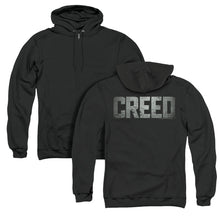 Load image into Gallery viewer, Creed Logo Back Print Zipper Mens Hoodie Black