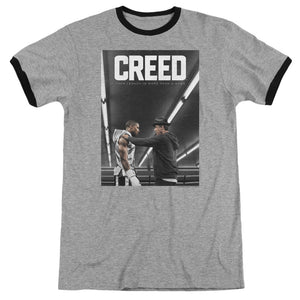 Creed Poster Heather Ringer Mens T Shirt Heather