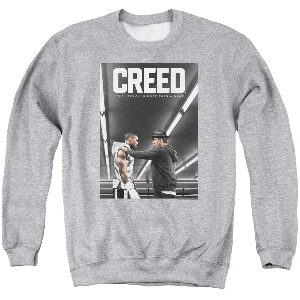 Creed Poster Mens Crewneck Sweatshirt Athletic Heather