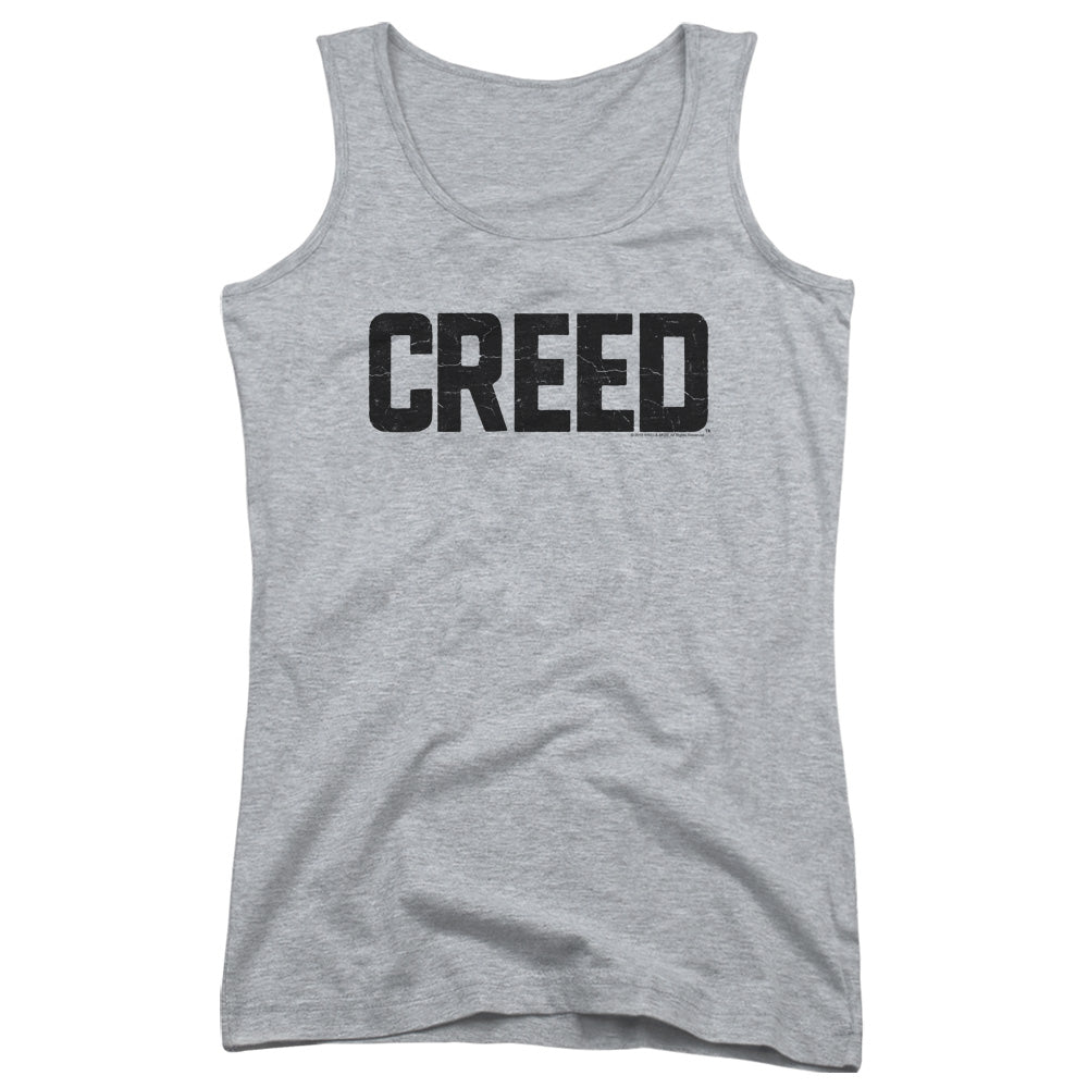 Creed Cracked Logo Womens Tank Top Shirt Athletic Heather