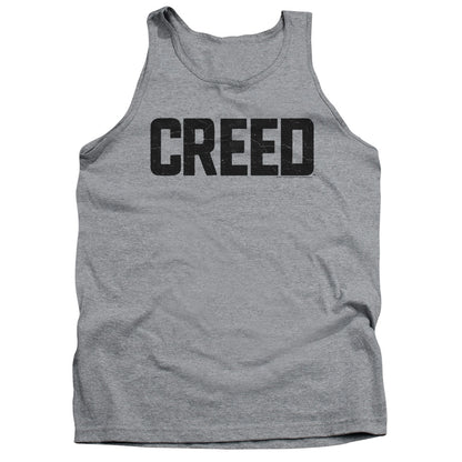 Creed Cracked Logo Mens Tank Top Shirt Athletic Heather