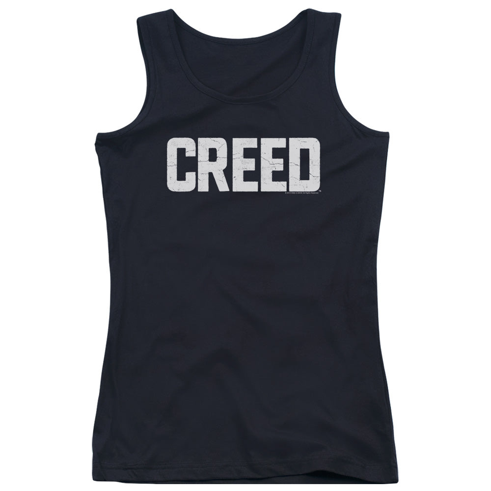 Creed Cracked Logo Womens Tank Top Shirt Black