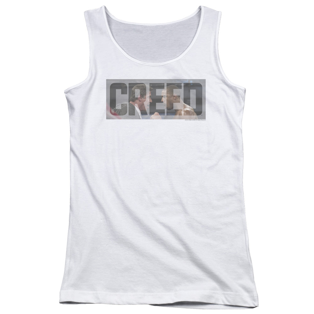 Creed Pep Talk Womens Tank Top Shirt White