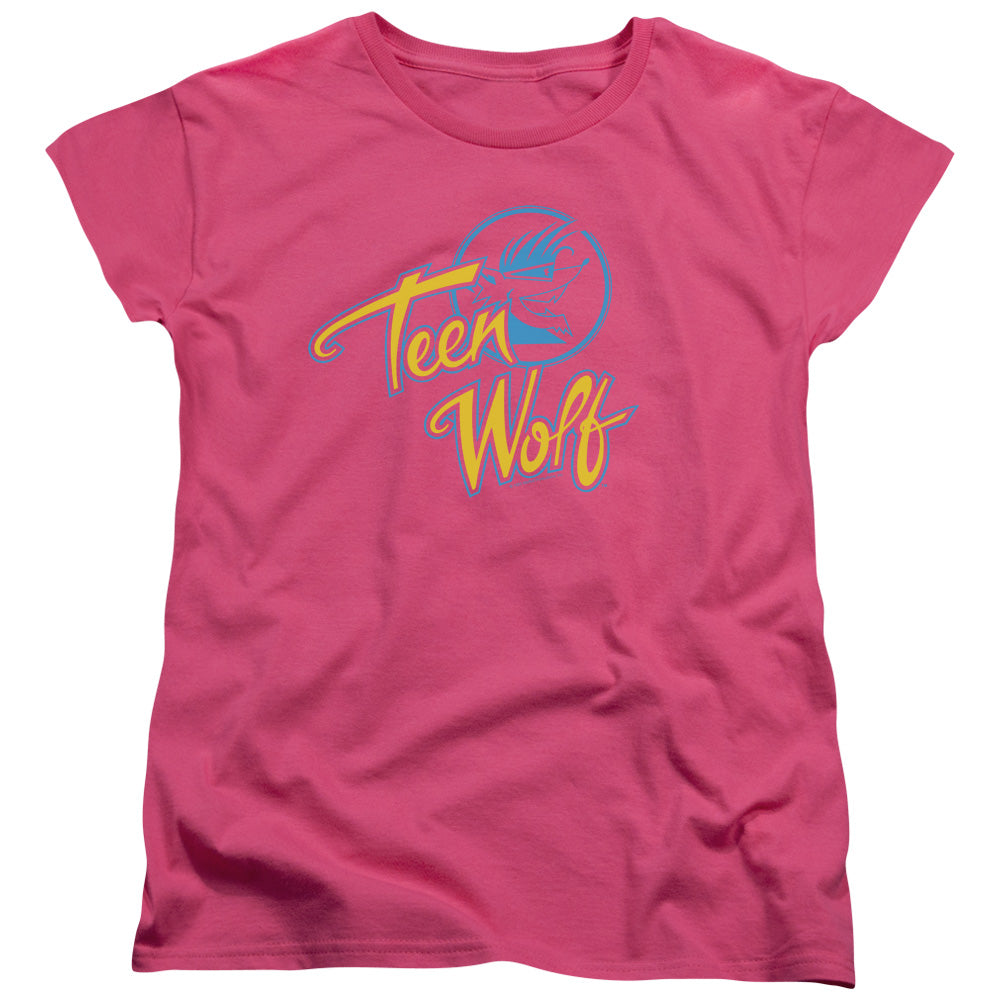 Teen Wolf Cmy Logo Womens T Shirt Hot Pink