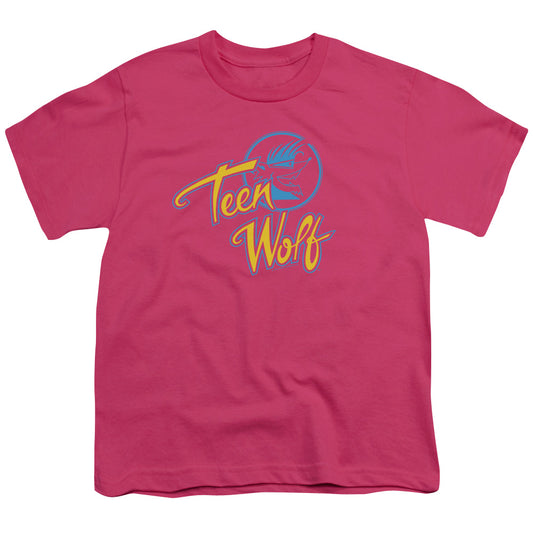 Teen Wolf Cmy Logo Kids Youth T Shirt Hot Pink