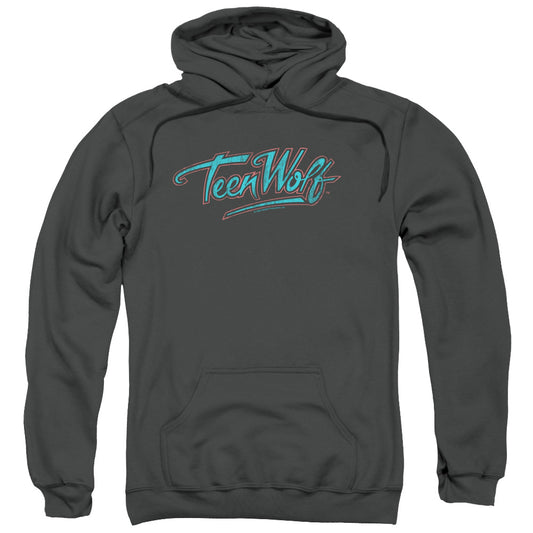 Teen Wolf Neon Logo Mens Hoodie Charcoal