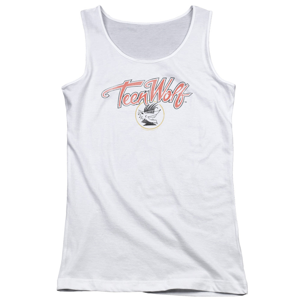 Teen Wolf Poster Logo Womens Tank Top Shirt White