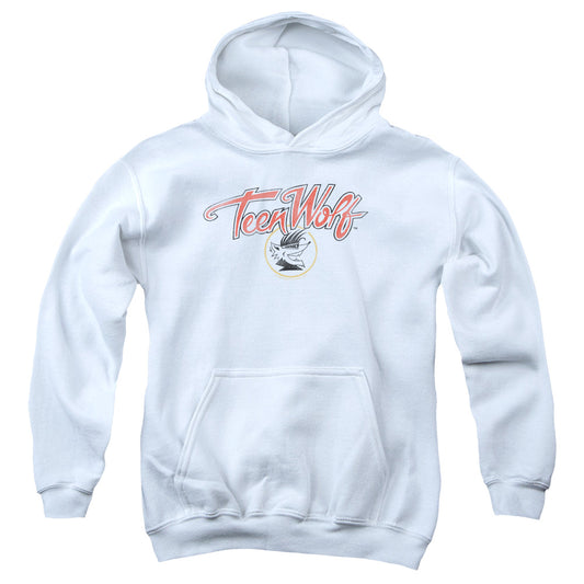 Teen Wolf Poster Logo Kids Youth Hoodie White