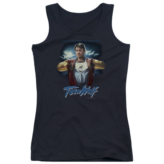 Teen Wolf Poster Womens Tank Top Shirt Black