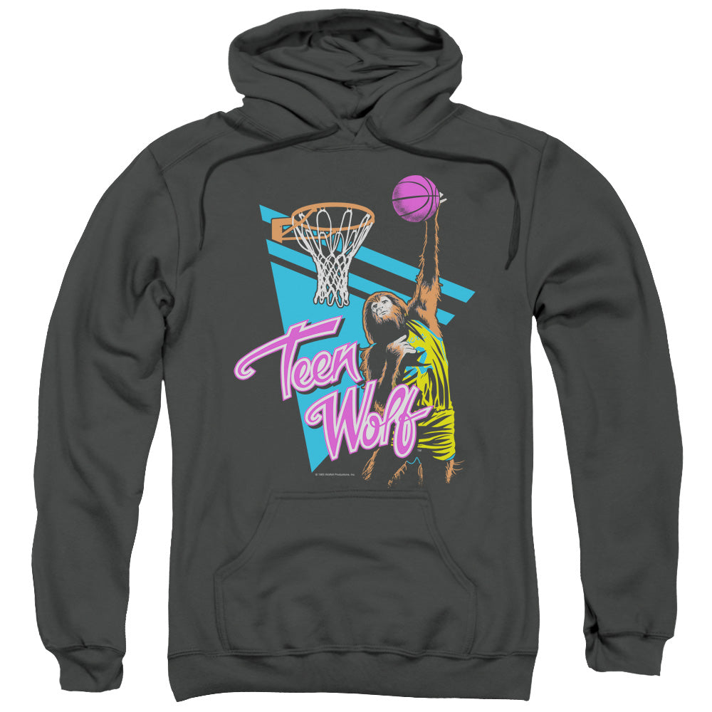 Teen Wolf Slam Dunk Mens Hoodie Charcoal