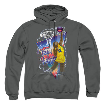 Teen Wolf Slam Dunk Mens Hoodie Charcoal