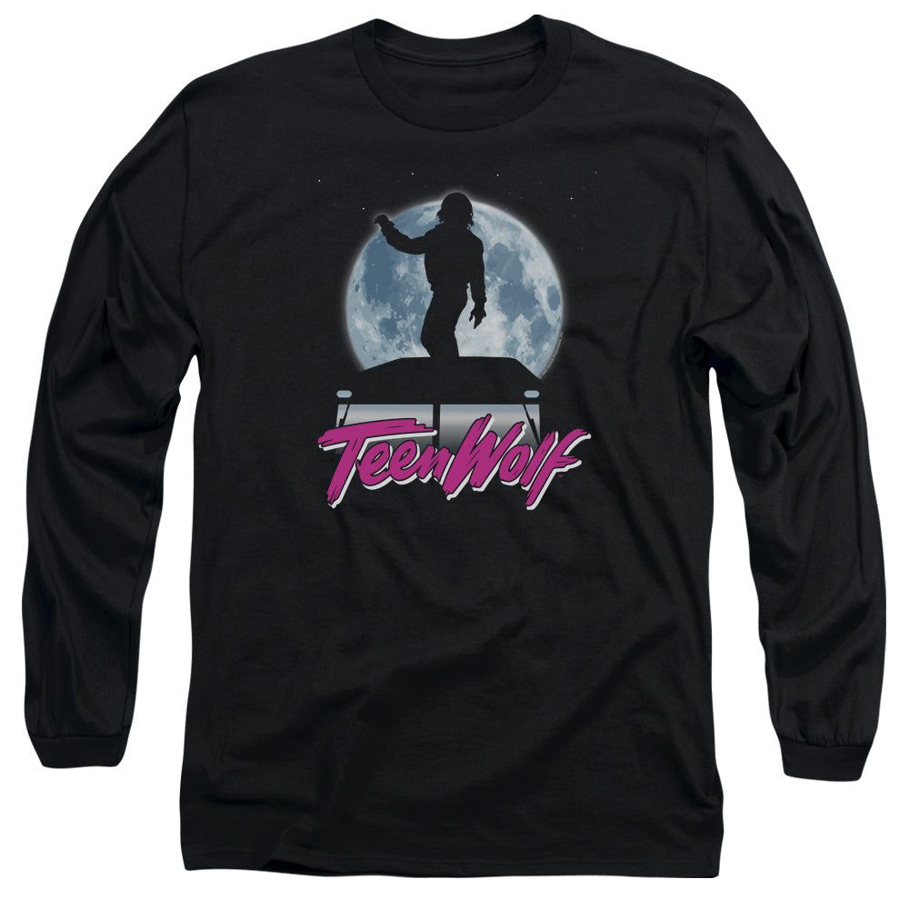 Teen Wolf Moonlight Surf Mens Long Sleeve Shirt Black
