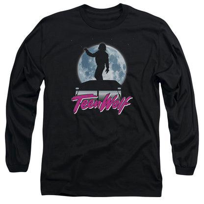 Teen Wolf Moonlight Surf Mens Long Sleeve Shirt Black