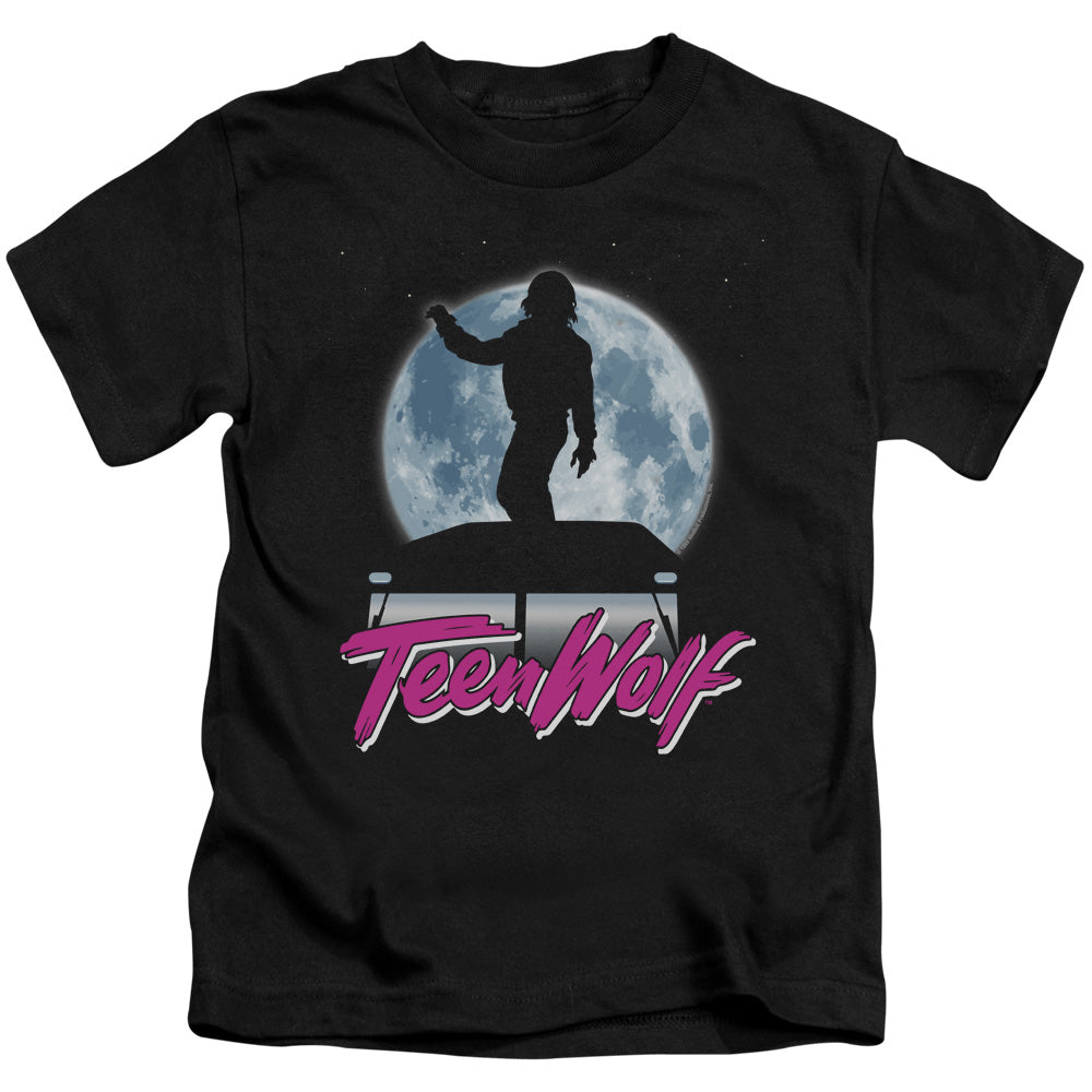 Teen Wolf Moonlight Surf Juvenile Kids Youth T Shirt Black