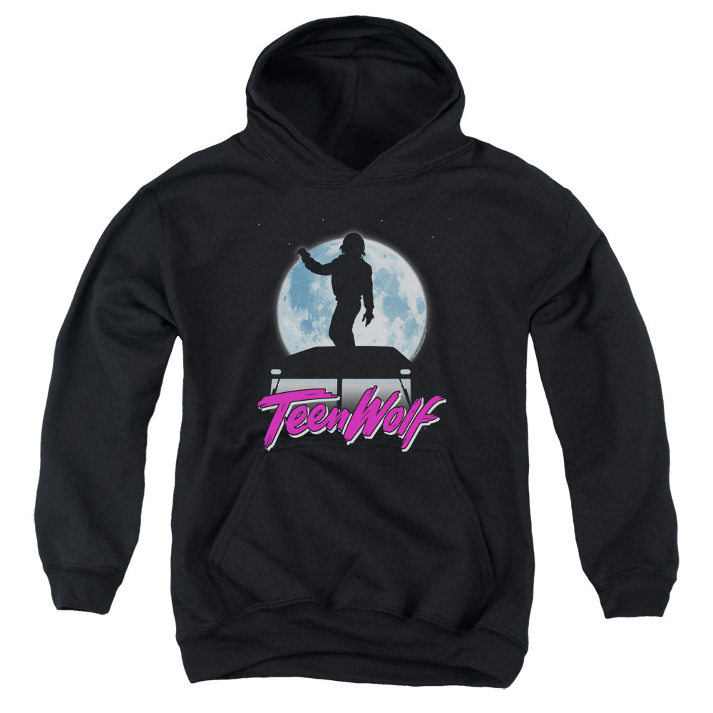 Teen Wolf Moonlight Surf Kids Youth Hoodie Black