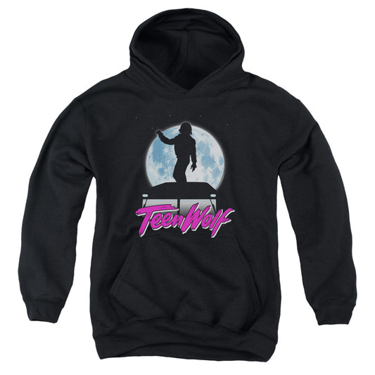 Teen Wolf Moonlight Surf Kids Youth Hoodie Black