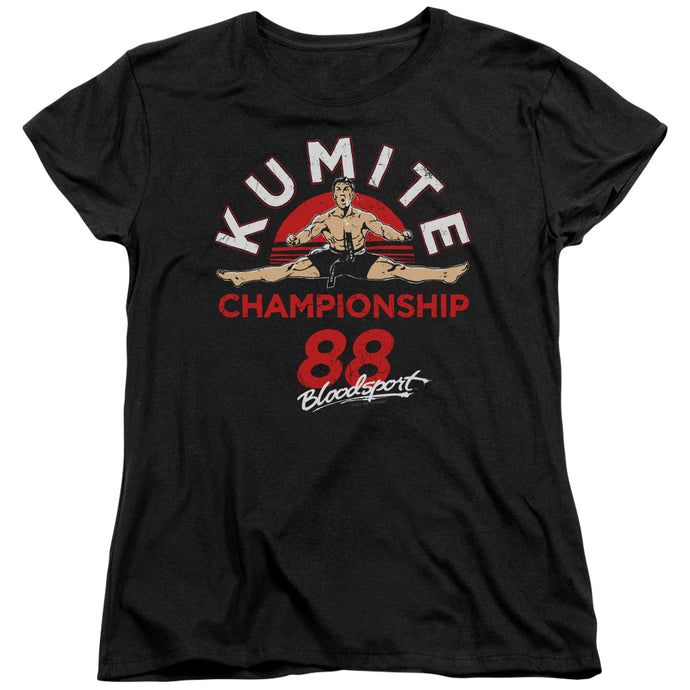Bloodsport Championship 88 Womens T Shirt Black