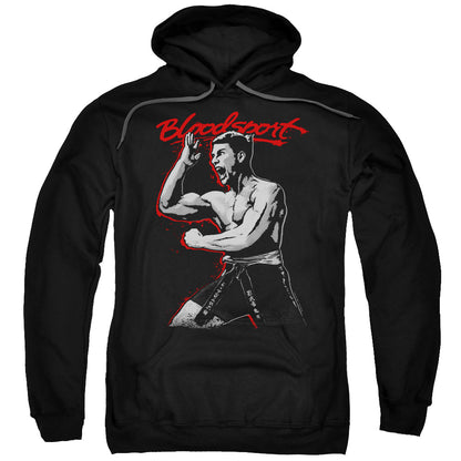 Bloodsport Loud Mouth Mens Hoodie Black