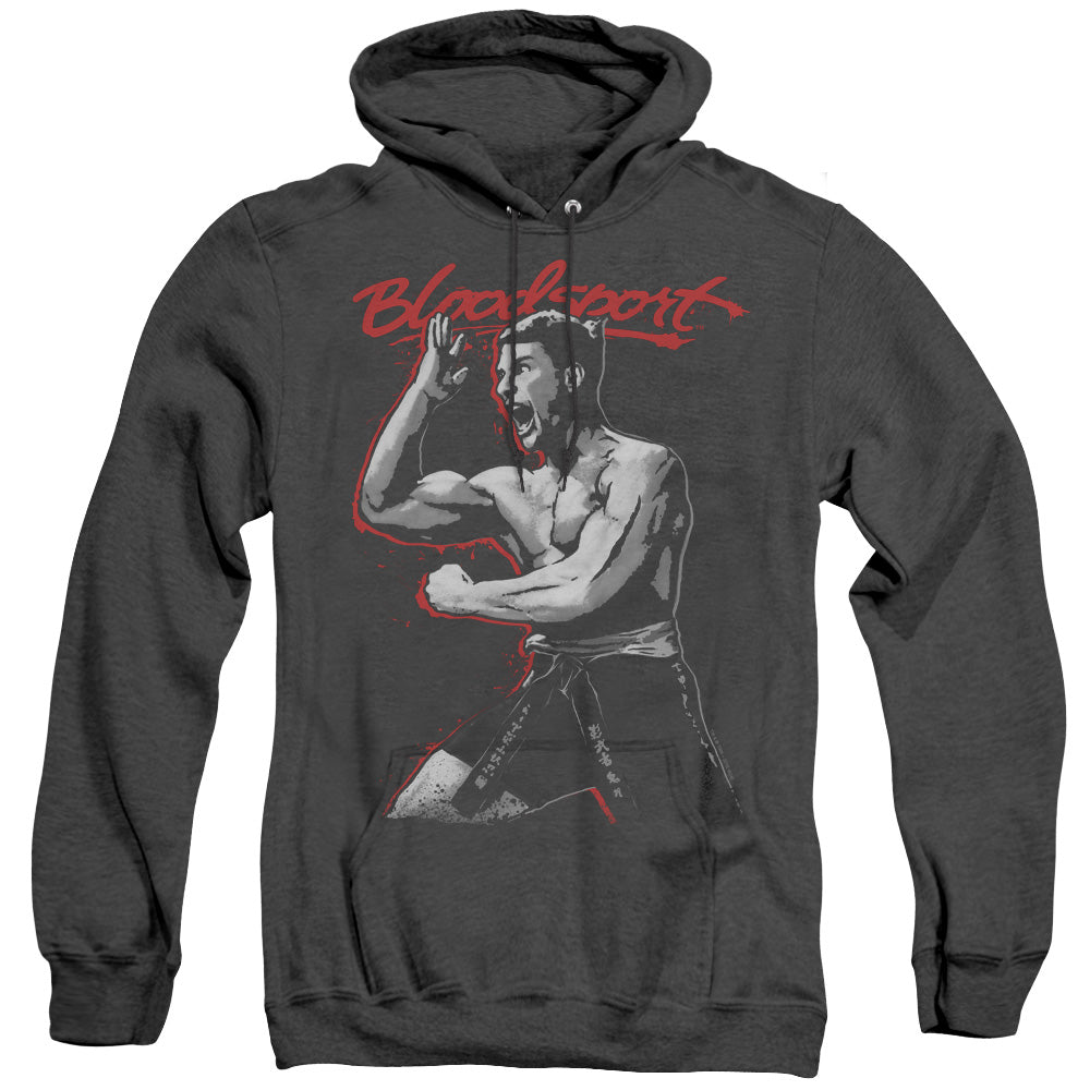 Bloodsport Loud Mouth Heather Mens Hoodie Black