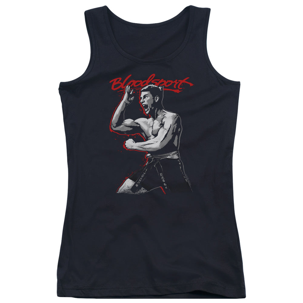 Bloodsport Loud Mouth Womens Tank Top Shirt Black