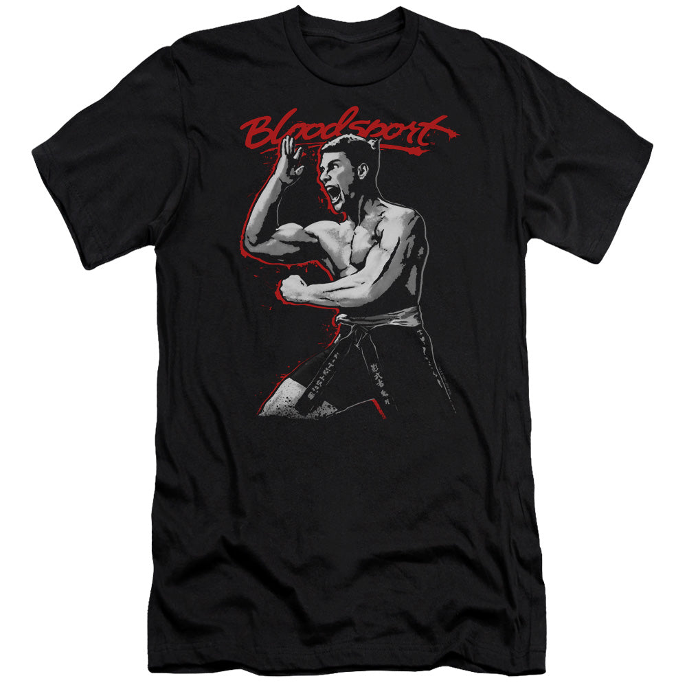 Bloodsport Loud Mouth Premium Bella Canvas Slim Fit Mens T Shirt Black