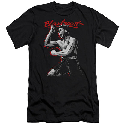 Bloodsport Loud Mouth Premium Bella Canvas Slim Fit Mens T Shirt Black