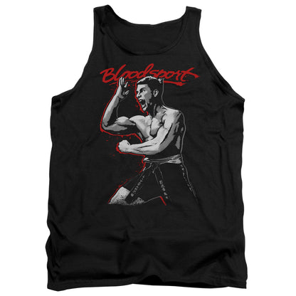 Bloodsport Loud Mouth Mens Tank Top Shirt Black