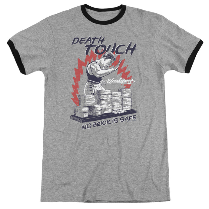 Bloodsport Death Touch Heather Ringer Mens T Shirt Athletic Heather