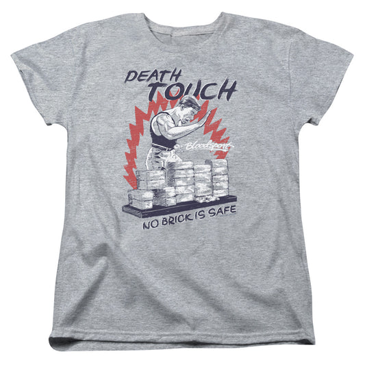 Bloodsport Death Touch Womens T Shirt Athletic Heather