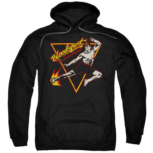 Bloodsport Action Packed Mens Hoodie Black