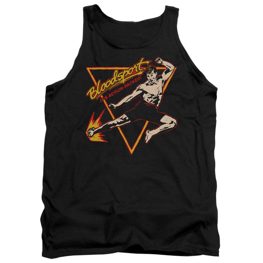 Bloodsport Action Packed Mens Tank Top Shirt Black