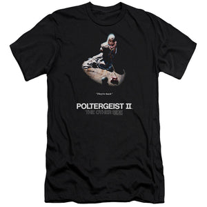Poltergeist II The Other Side Poster Premium Bella Canvas Slim Fit Mens T Shirt Black