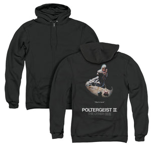 Poltergeist II The Other Side Poster Back Print Zipper Mens Hoodie Black