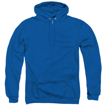 Bloodsport American Ninja Back Print Zipper Mens Hoodie Royal Blue