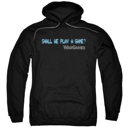 Wargames Shall We Mens Hoodie Black