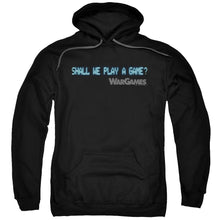 Load image into Gallery viewer, Wargames Shall We Mens Hoodie Black