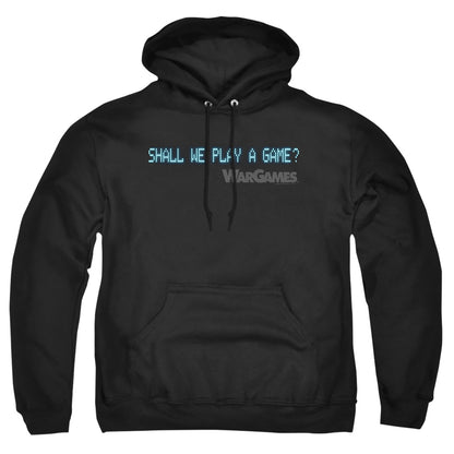 Wargames Shall We Mens Hoodie Black