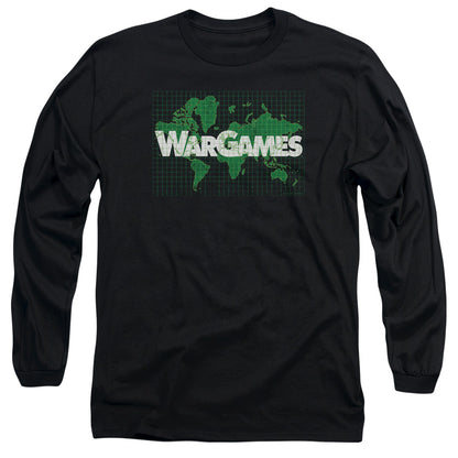 Wargames Game Board Mens Long Sleeve Shirt Black