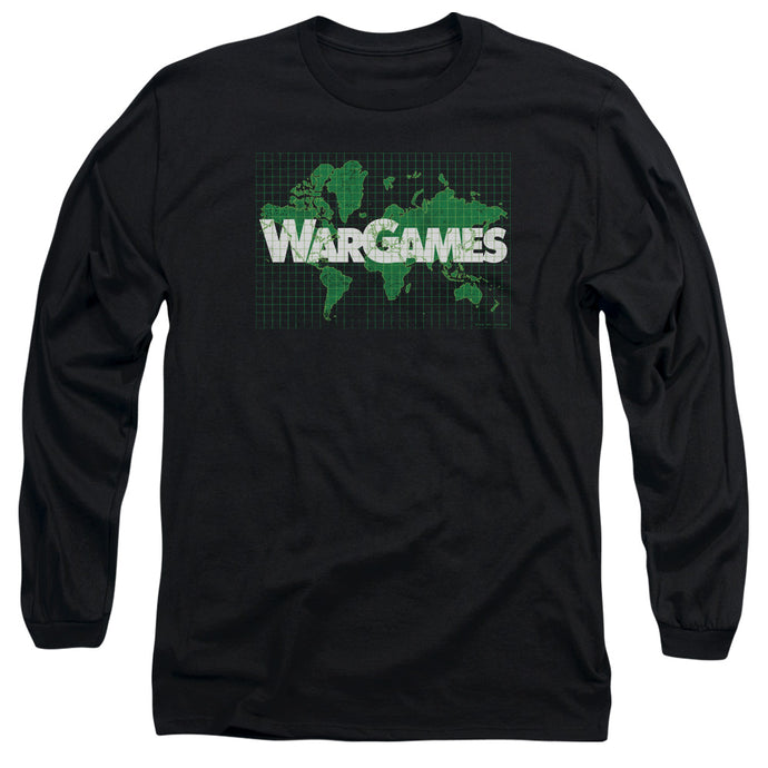 Wargames Game Board Mens Long Sleeve Shirt Black