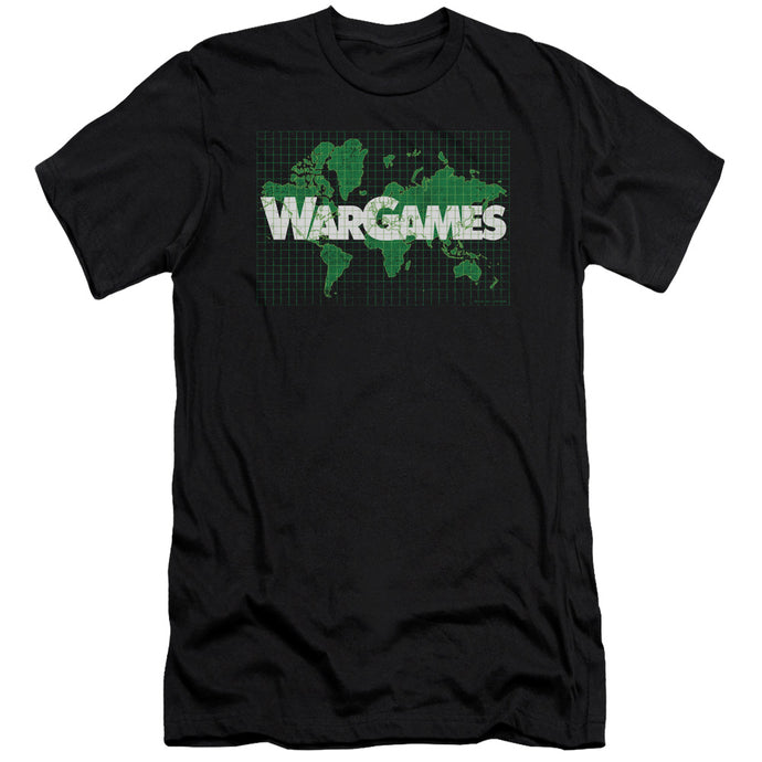 Wargames Game Board Slim Fit Mens T Shirt Black