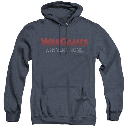 Wargames No Winners Heather Mens Hoodie Navy Blue