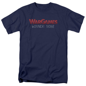 WarGames No Winners Mens T Shirt Navy Blue