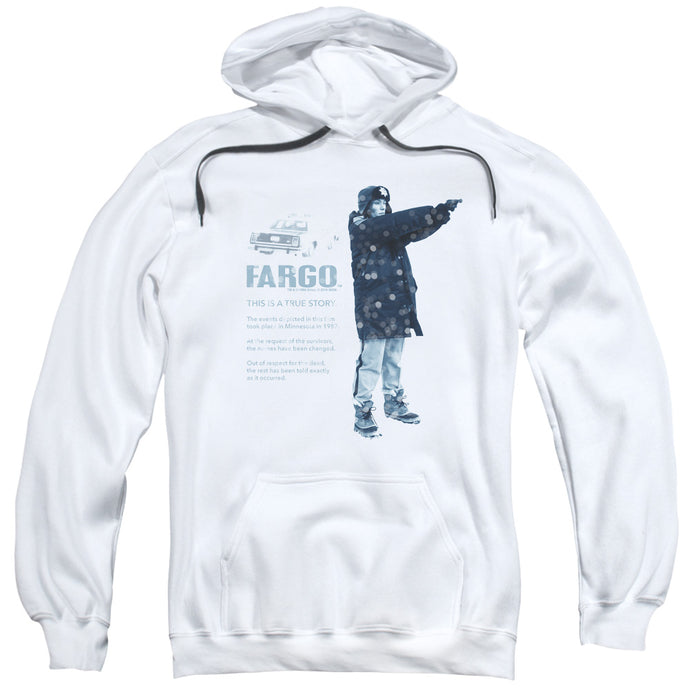 Fargo This Is A True Story Mens Hoodie White