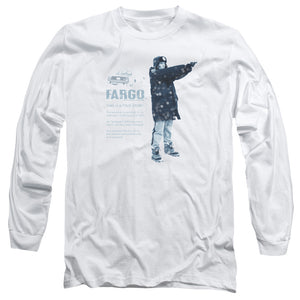 Fargo This Is A True Story Mens Long Sleeve Shirt White