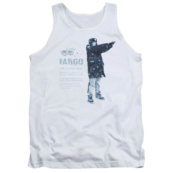 Fargo This Is A True Story Mens Tank Top Shirt White