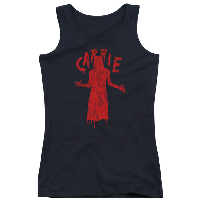 Carrie Silhouette Womens Tank Top Shirt Black