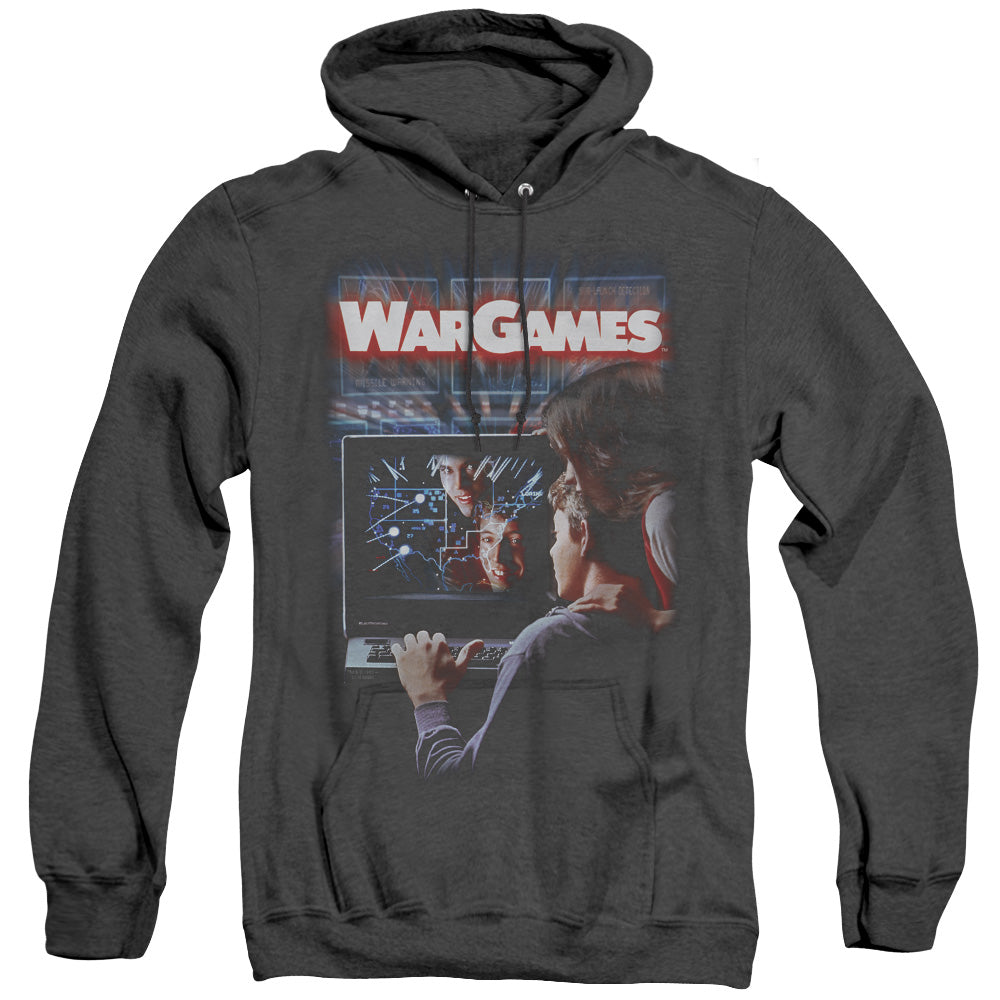 Wargames Poster Mens Heather Hoodie Black Officially Licensed