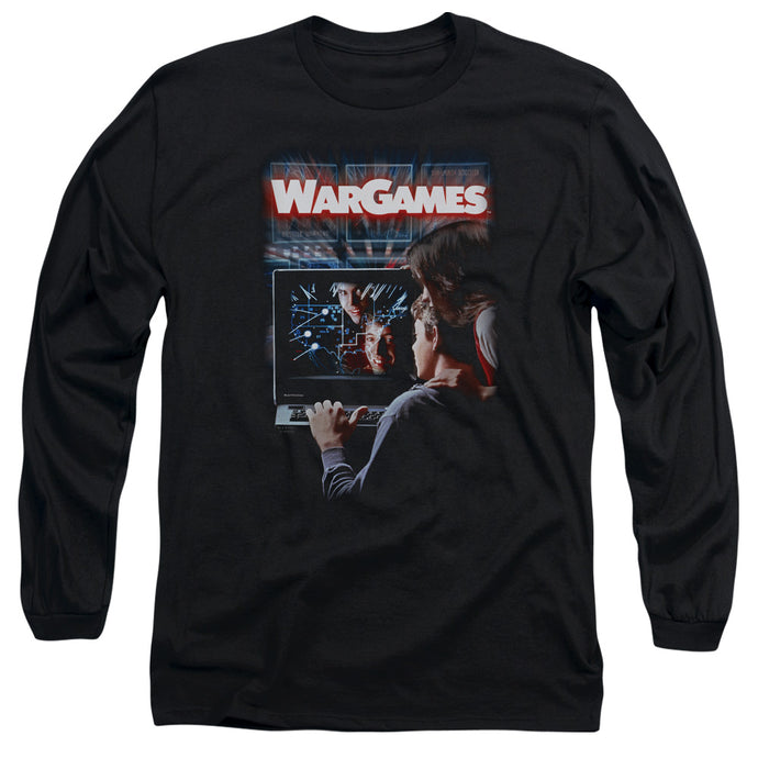 Wargames Poster Mens Long Sleeve Shirt Black